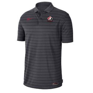Nike Anthracite Hockey Canada DRY Stripe - Polo​ MEDIUM